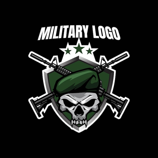 Disegno del modello di logo militare