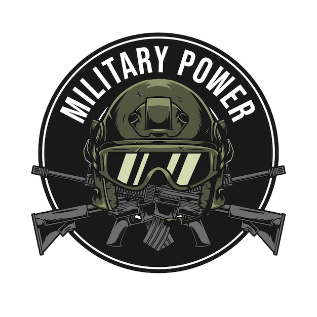 Military logo template