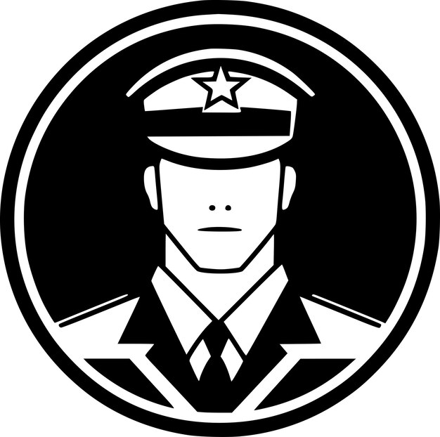 ベクトル military minimalist and simple silhouette vector illustration