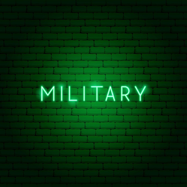 Military Neon Text