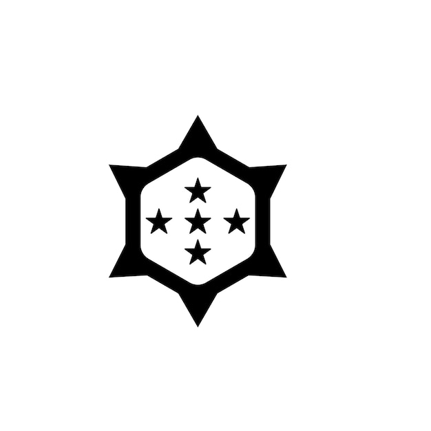 軍事ランクのアイコン ベクトル テンプレート イラスト ロゴ デザイン