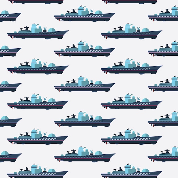 Premium Vector | Military ship pattern wallpaper illustration background