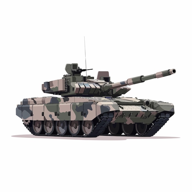 Vector military_tank_heavy_camouflage_special_machinery