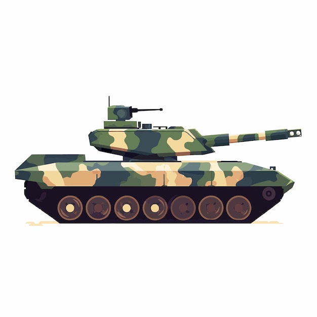 Vector military_tank_heavy_camouflage_special_machinery