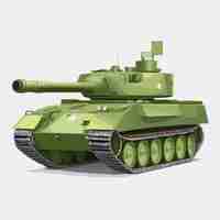 Vector military tank vector