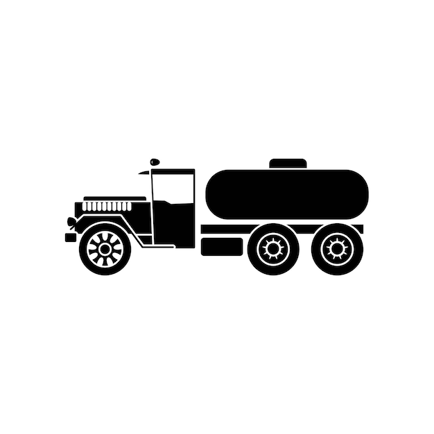 Military truck icon template