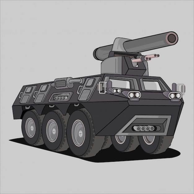 Military vehicle illustration