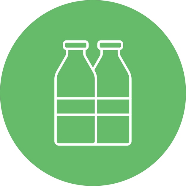 Milk Bottles icon vector image Can be used for Farming