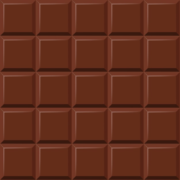 ミルクチョコレートバーのシームレスなパターン