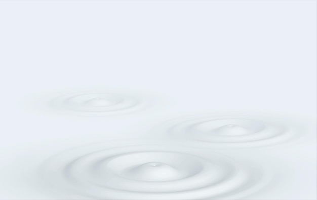 Vector milk circle ripples texture concept for cosmetic product such as cream lotion gel effect water ripples view from above vector illustration of a surface that resonates from impact