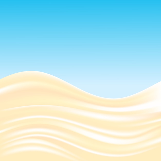 Milk cream waves background