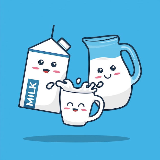 Milk cute character