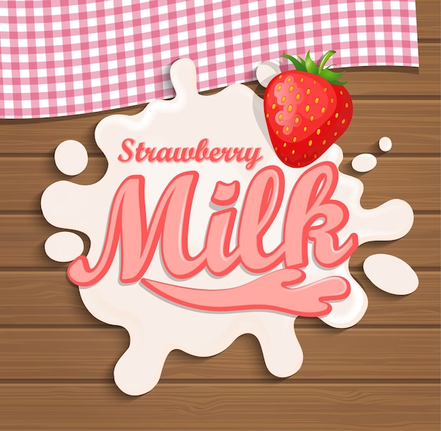 Milk strawberry splash.