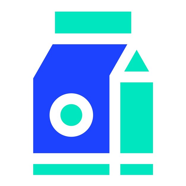 터 아이콘 디자인 우유 일러스트레이션