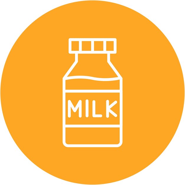 Vector milk vector illustration style