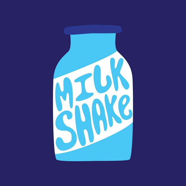 Milkshake hand belettering