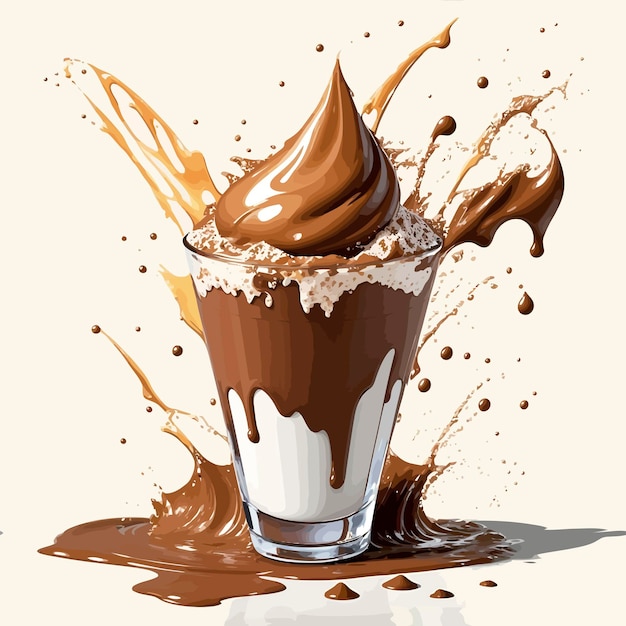 Milkshake illustratie