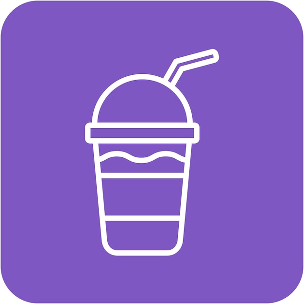 Milkshake vector icon Can be used for Coffee Shop iconset