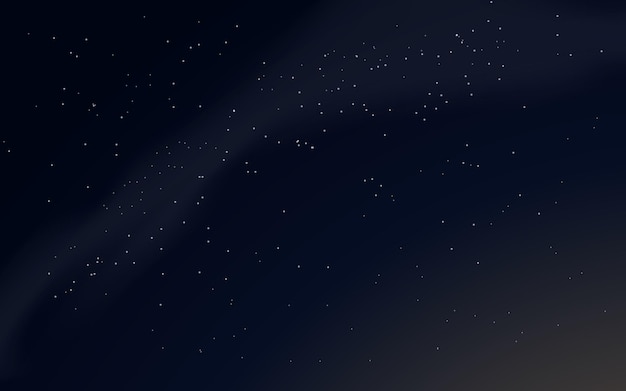 milky way with stars vector illustration