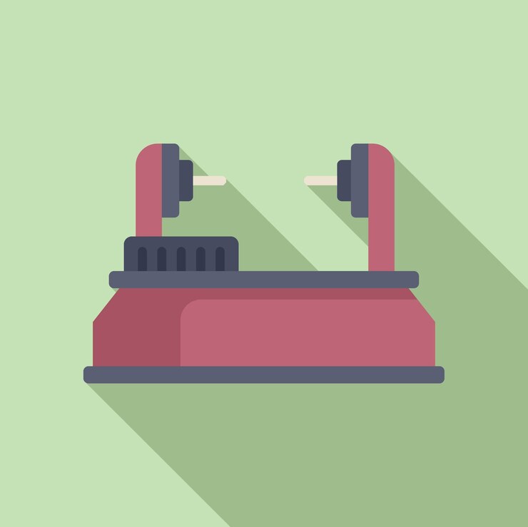 Vector mill machine icon flat vector industrial press