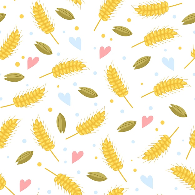 Millet seamless design element cartoon pattern