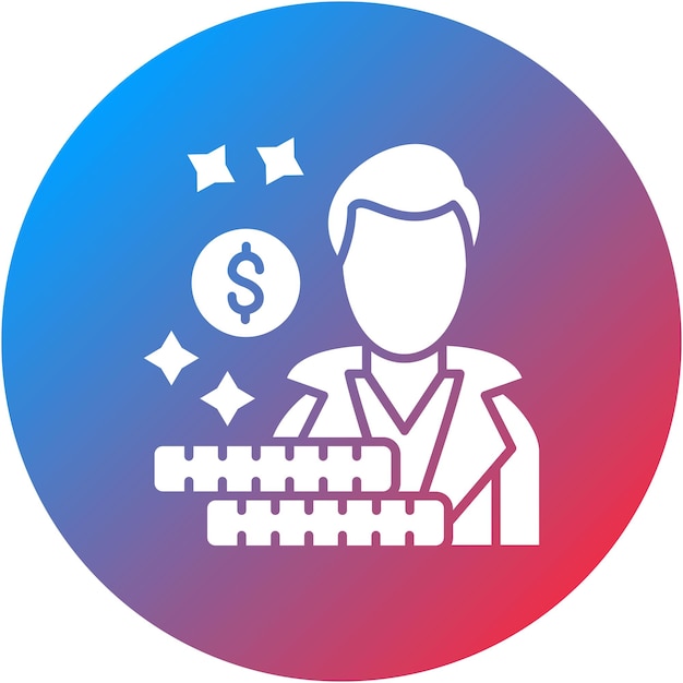 Vector millionaire icon vector image can be used for fintech