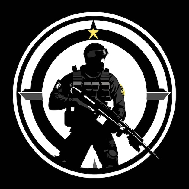 millitary exercise training vector illustration