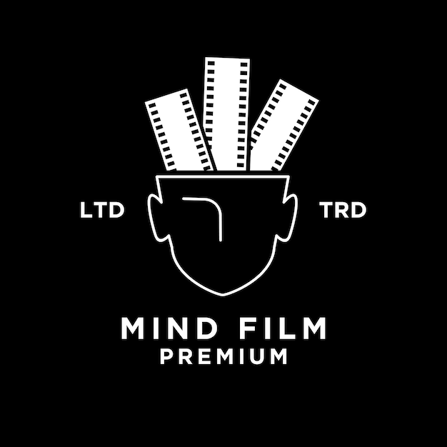 Mind film logo ontwerp pictogrammalplaatje