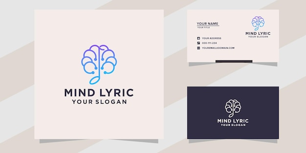 Mente lyric logo design