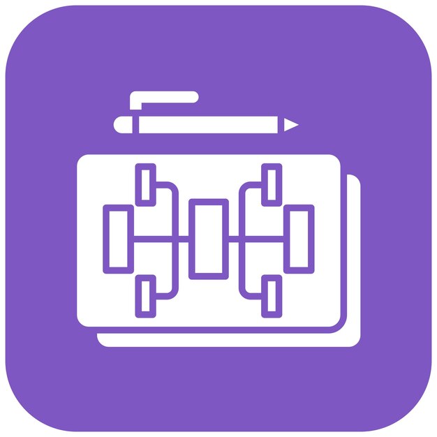 Mind Mapping icoon vector afbeelding Kan worden gebruikt voor Copywriting