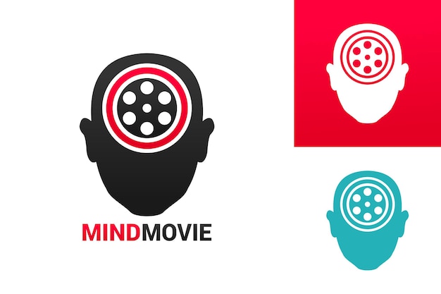 Mind Movie Logo Template Design Vector, embleem, ontwerpconcept, creatief symbool, pictogram