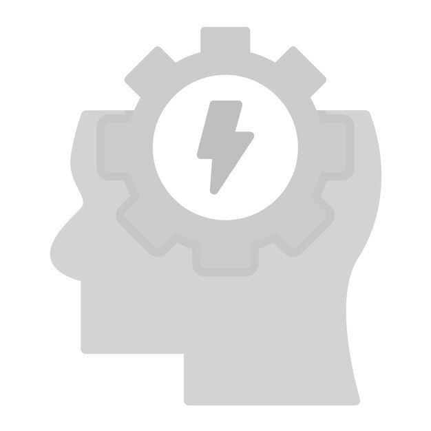 Вектор Векторное изображение с иконой ума может быть использовано для предпринимательства