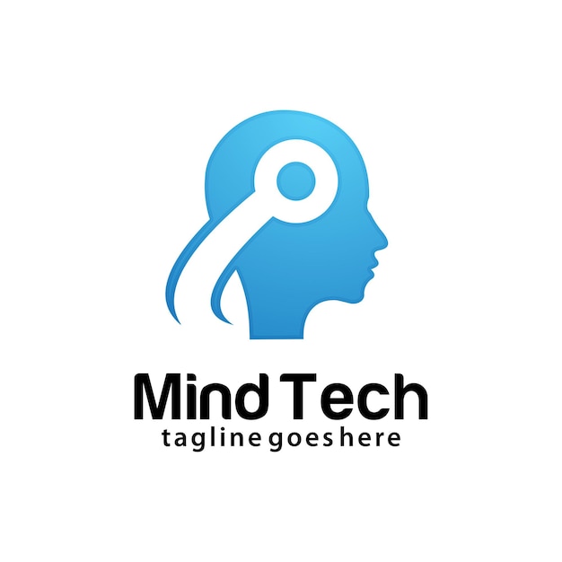 Шаблон дизайна логотипа Mind Tech