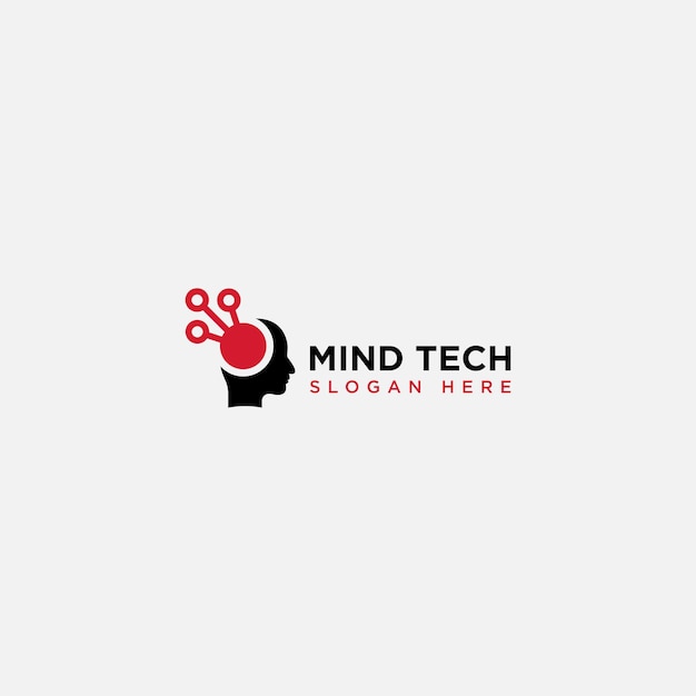 Mind technology logo icon design template