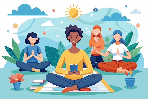 A mindfulness session where students practice meditation and relaxation techniques promoting emotional wellbeing and stress management