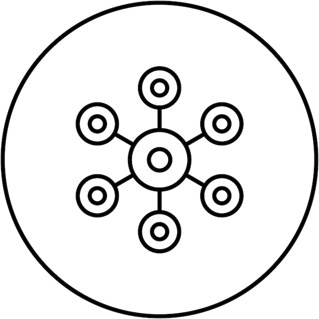 mindmap icon vector image can be used for ux and ui