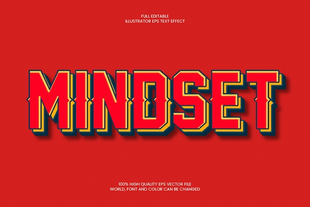 Mindset Text Effect