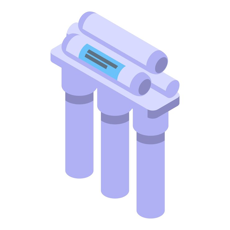 Vector mineral osmosis icon isometric vector kitchen home modern filter