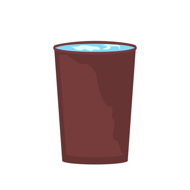 Mineral water in Brown Cup