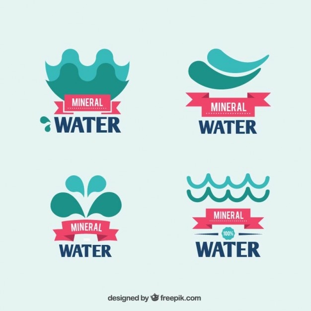 Mineral water logos