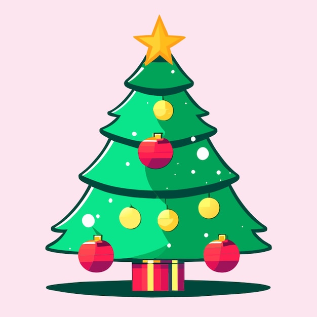 Vector mini christmas tree