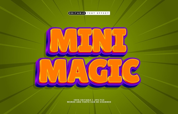 マジック・エディテブル・テキスト・エフェクト - キッズ・アンド・ジョイ・テクスト・スタイル