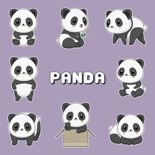 Vector mini panda