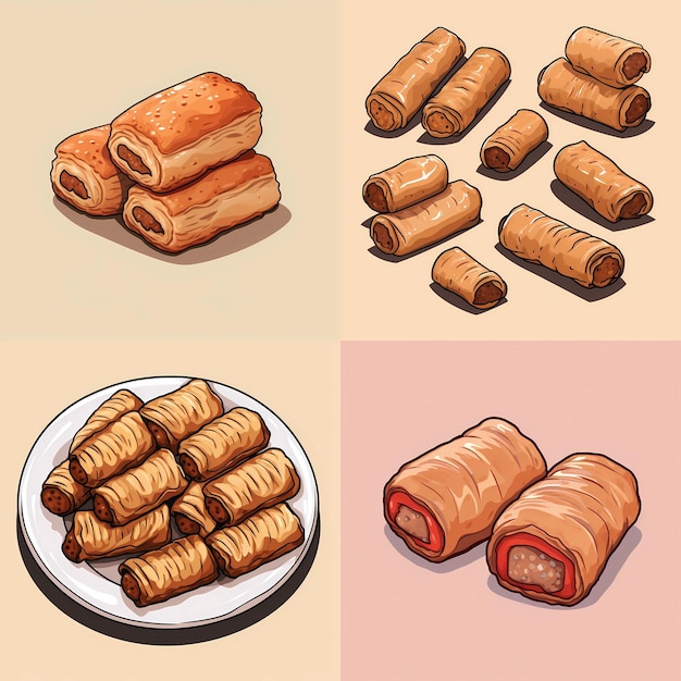 Vector mini_sausage_rolls