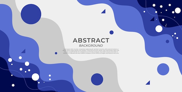 Minimaal abstracte blauwe witte vloeibare kleur vloeistof vorm banner geometrische achtergrond eps10 vector