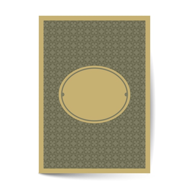 Minimaal luxe omslagontwerp met patroonelement voor menu-uitnodigingskaart banner boekontwerp vector
