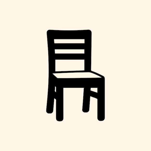 Minimaal stoelmeubilair Logo-ontwerp