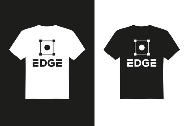 Minimaal streetwear randvector t-shirtontwerp