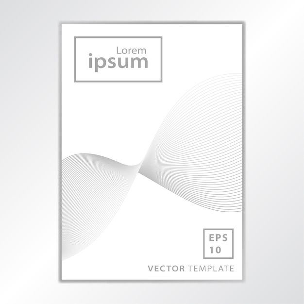 Vector minimaal zakelijk brochure-omslagontwerp