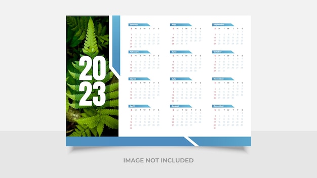 Minimal 2023 calendar design template